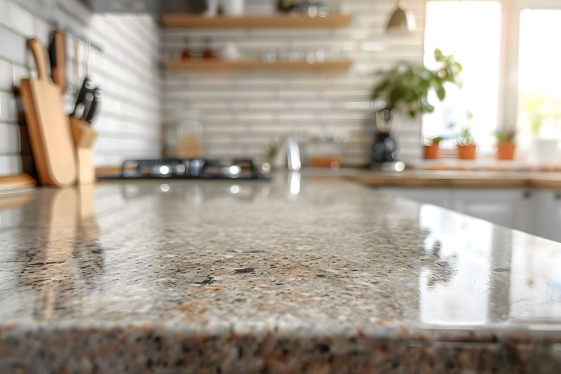 Granite countertop with decorative edging